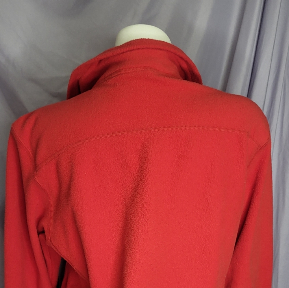 The North Face Red and Gray Quarter-Zip Fleece - Picture 3 of 4